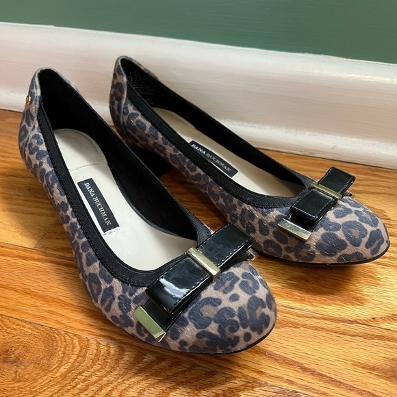 Dana Buchman Heels Womens 9.5 M Marcy Dress Pumps Brown Leopard Block Heels - Picture 2 of 6
